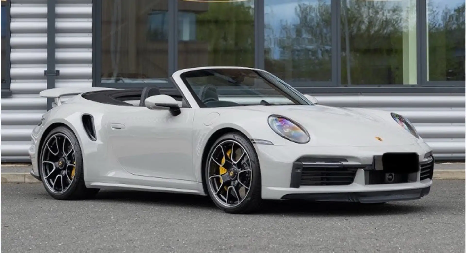 Porsche 992 911Turbo S Cabriolet Kreide Top Super Ausst Privat Grau - 1