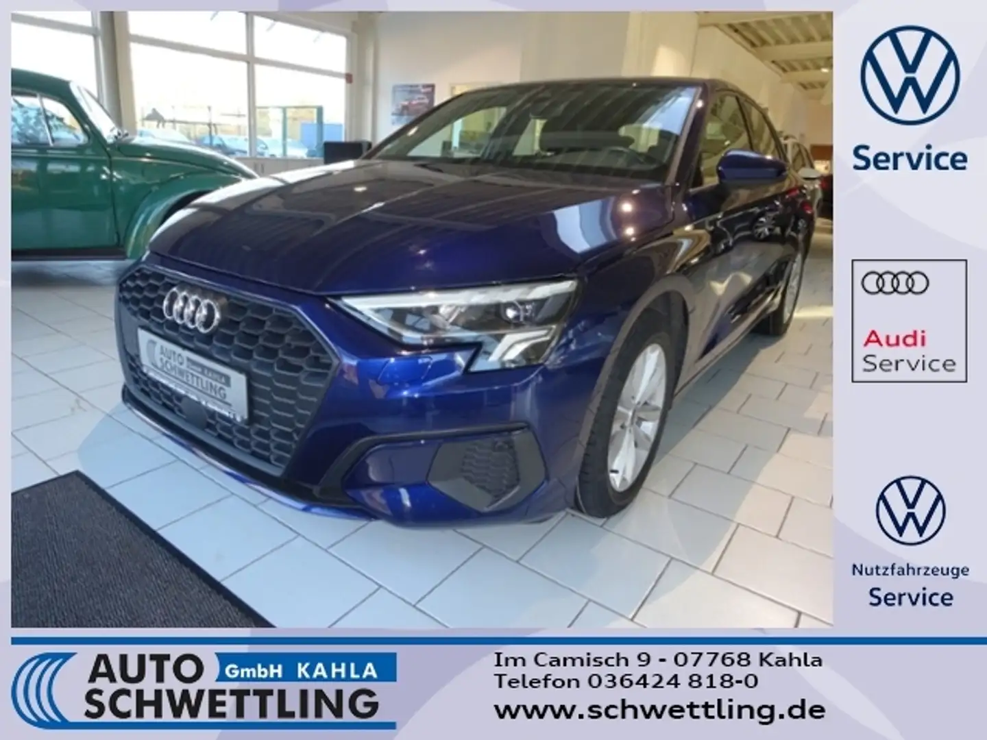 Audi A3 35 2.0 TDI S-tronic Sportback KLIMA LED NAVI ALU Albastru - 1