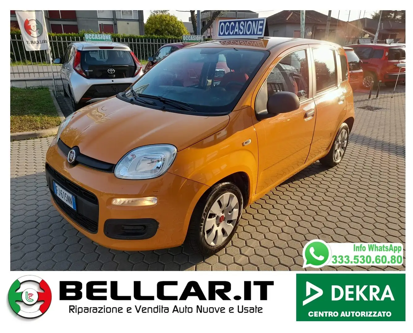 Fiat Panda Panda III 2012 1.2 Easy 69cv E6 Arancione - 1