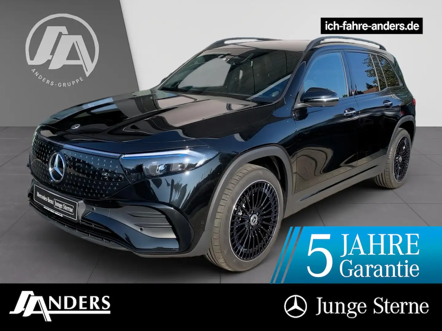 Mercedes-Benz EQB 350 4M AMG+MBUX+Pano+Burm+HUD+Distr+Key+360° Schwarz - 1