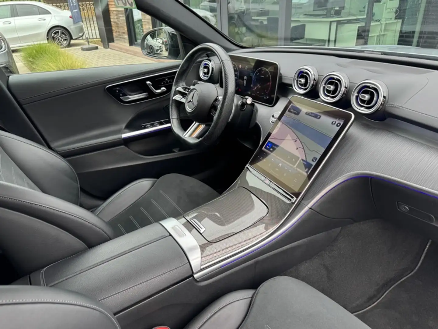 Mercedes-Benz C 200 d AMG Line Gris - 2