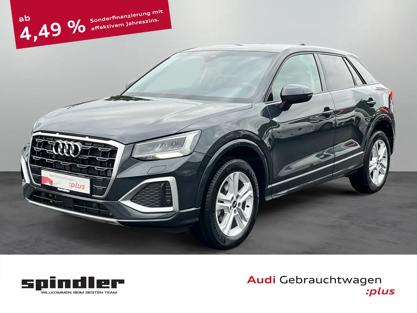 Audi Q2 advanced 35 TFSI S-tronic / Connect, AHK, LED Grijs - 1