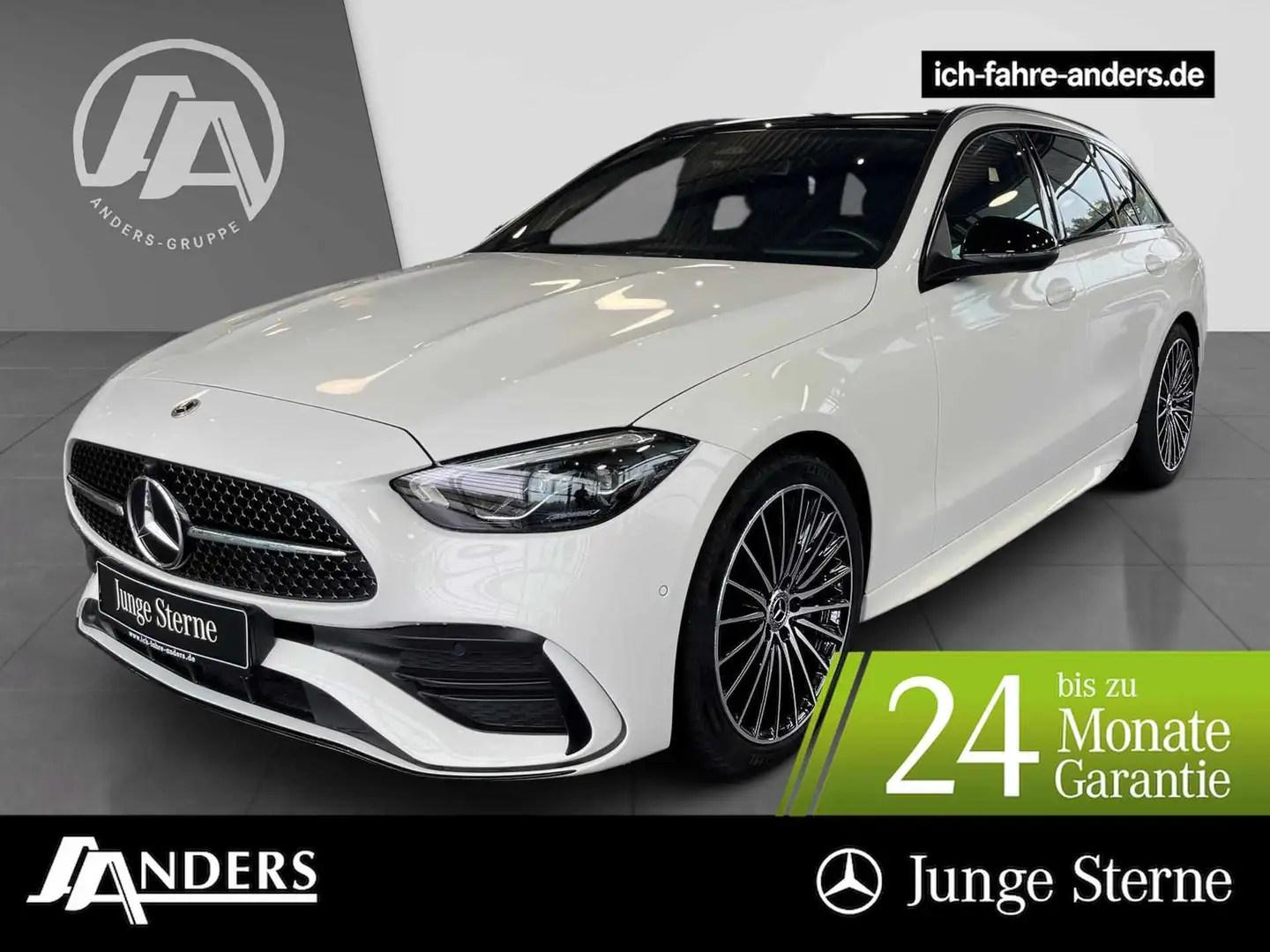 Mercedes-Benz C 220 d T AMG+MBUX+Night+Pano+AHK+SOUND+Kam+LED Weiß - 1