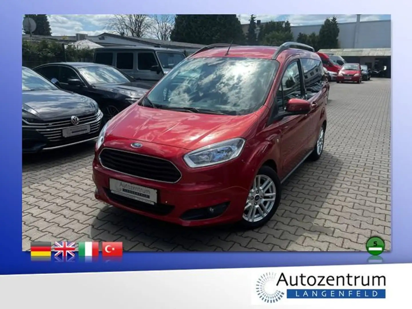 Ford Tourneo Courier 1.0 Ecoboost Titanium *55TKM* Rojo - 1
