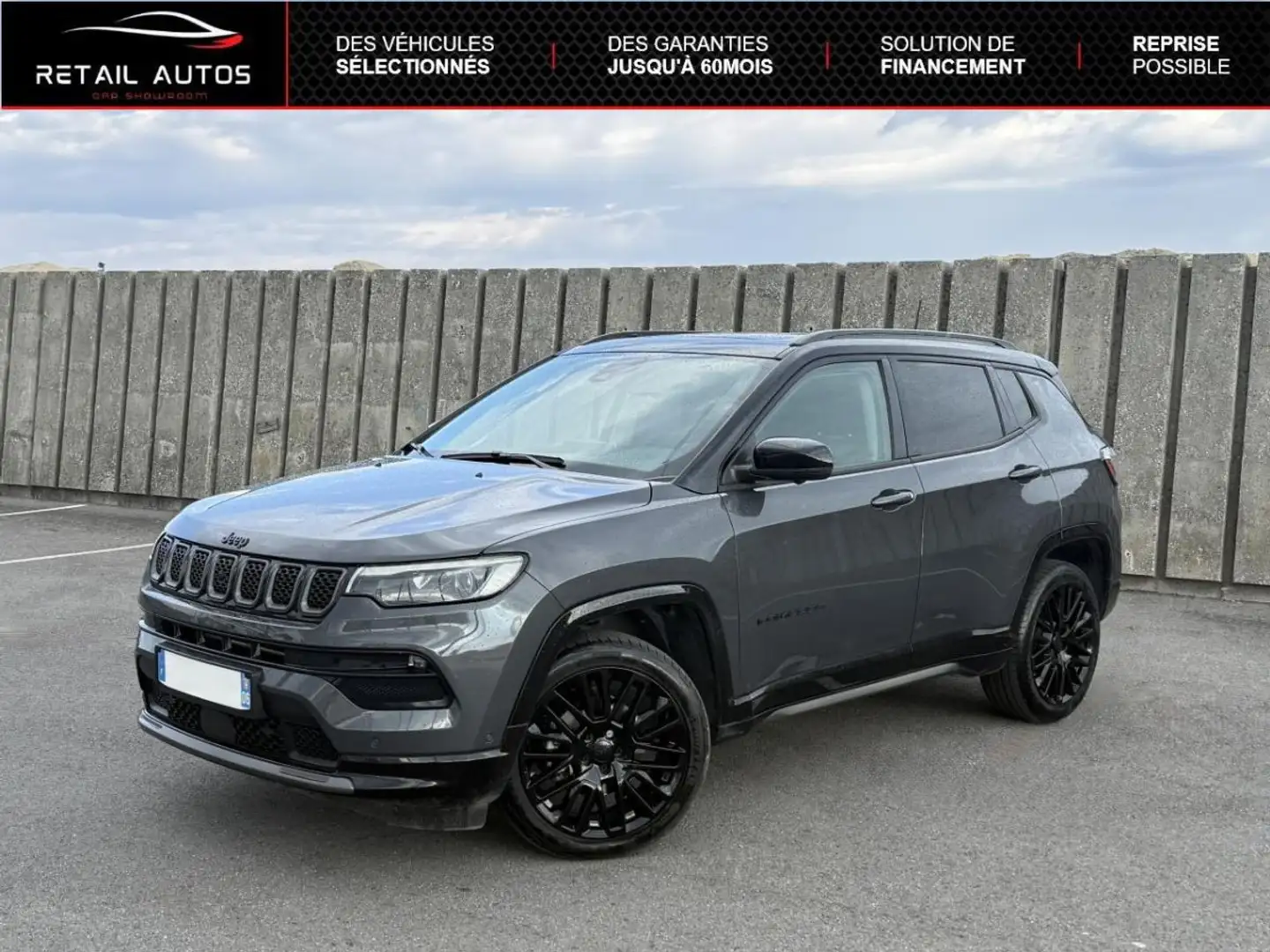 Jeep Compass 1.5 Turbo T4 130ch MHEV Summit 4x2 BVR7 Gris - 1