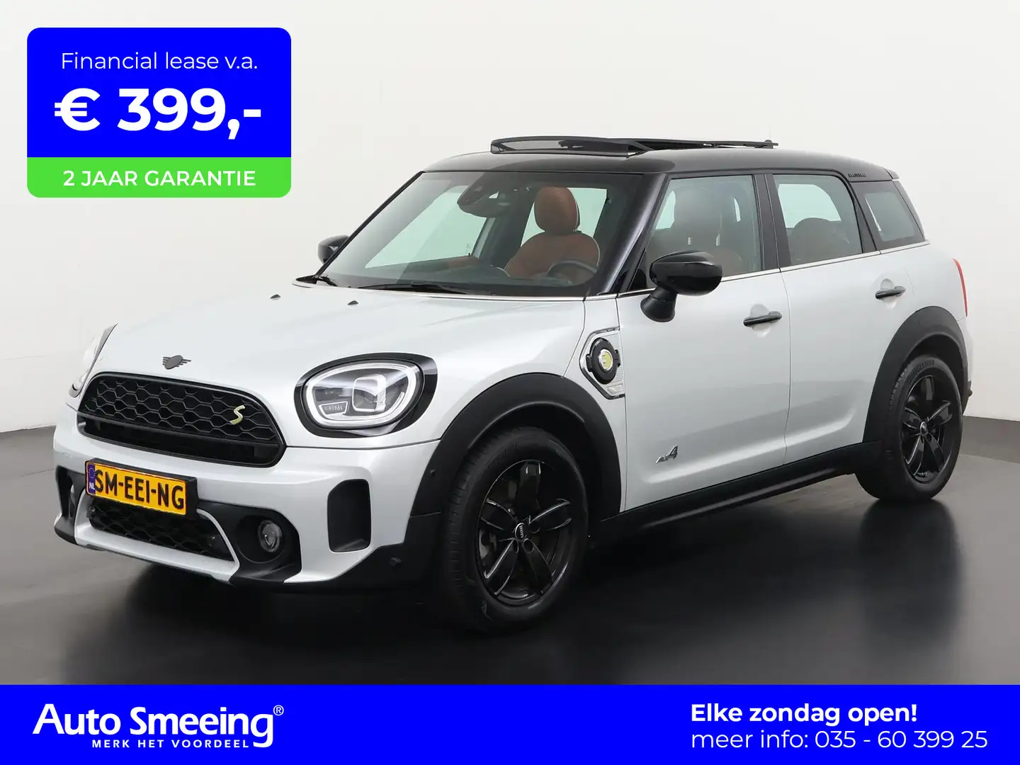 MINI Cooper SE Countryman Mini ALL4 | Panoramadak | Leder | Head Up | Zondag Argent - 1
