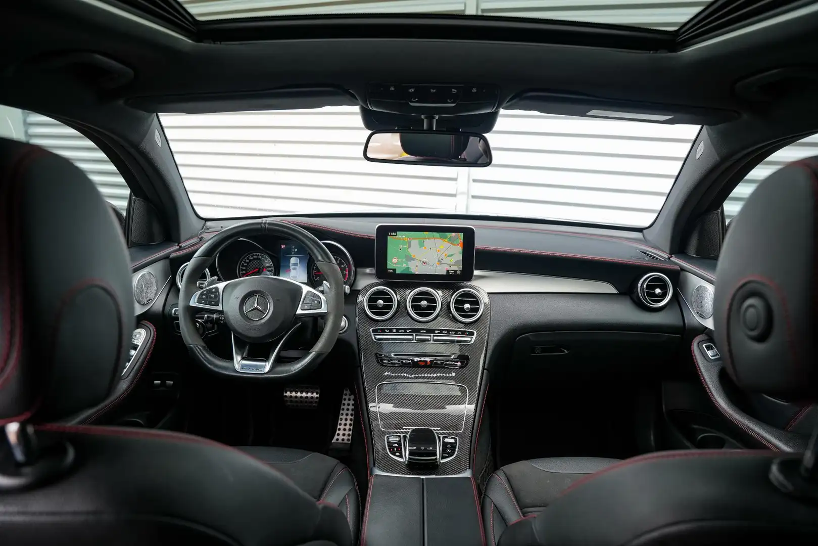 Mercedes-Benz GLC 43 AMG Coupé 4MATIC Schuifdak Burmester HUD Keyless Carbo Grijs - 2