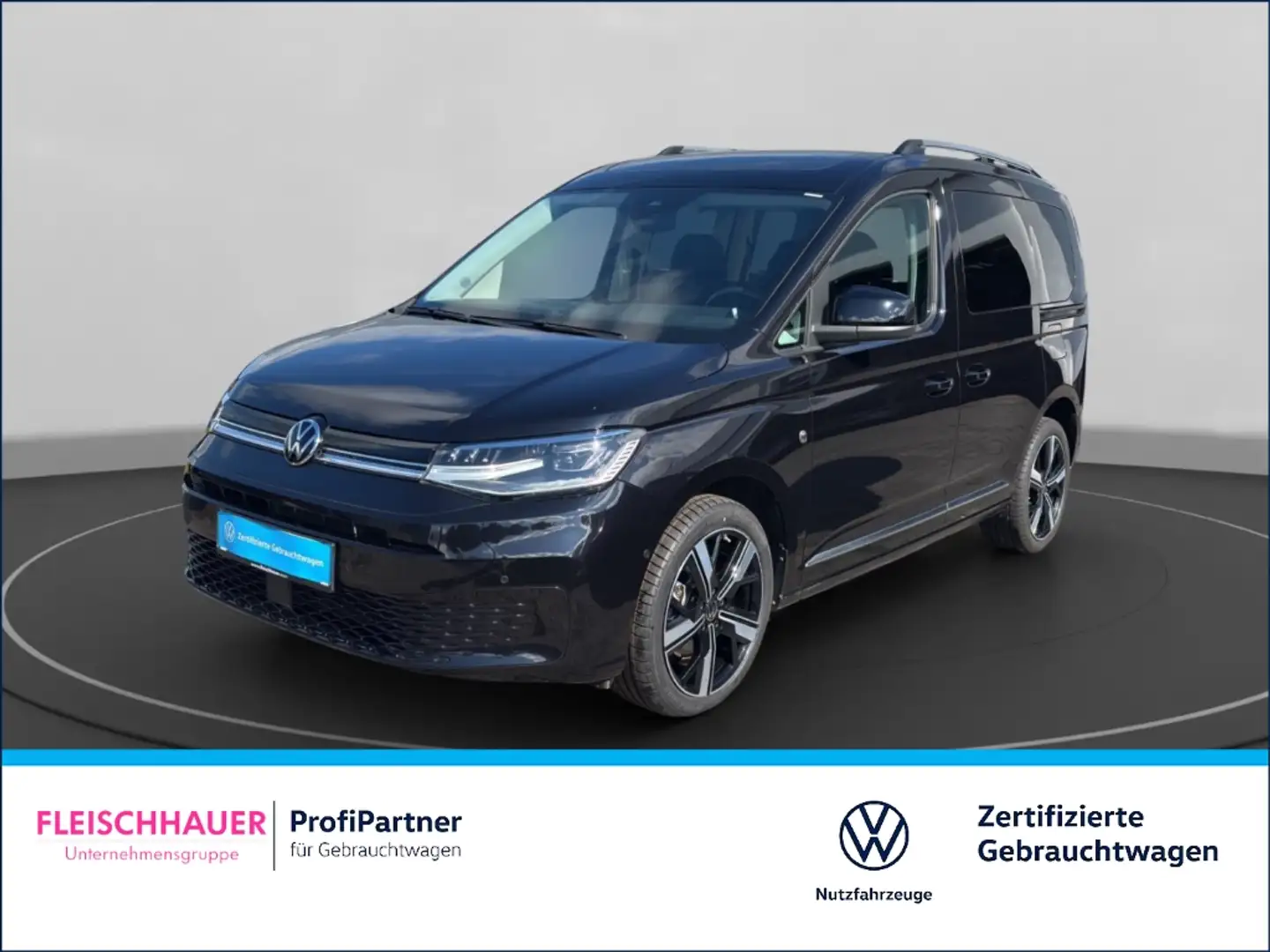 Volkswagen Caddy 2.0 TDI Style Automatik+NAVI+PANORAMAD+AHK Schwarz - 1