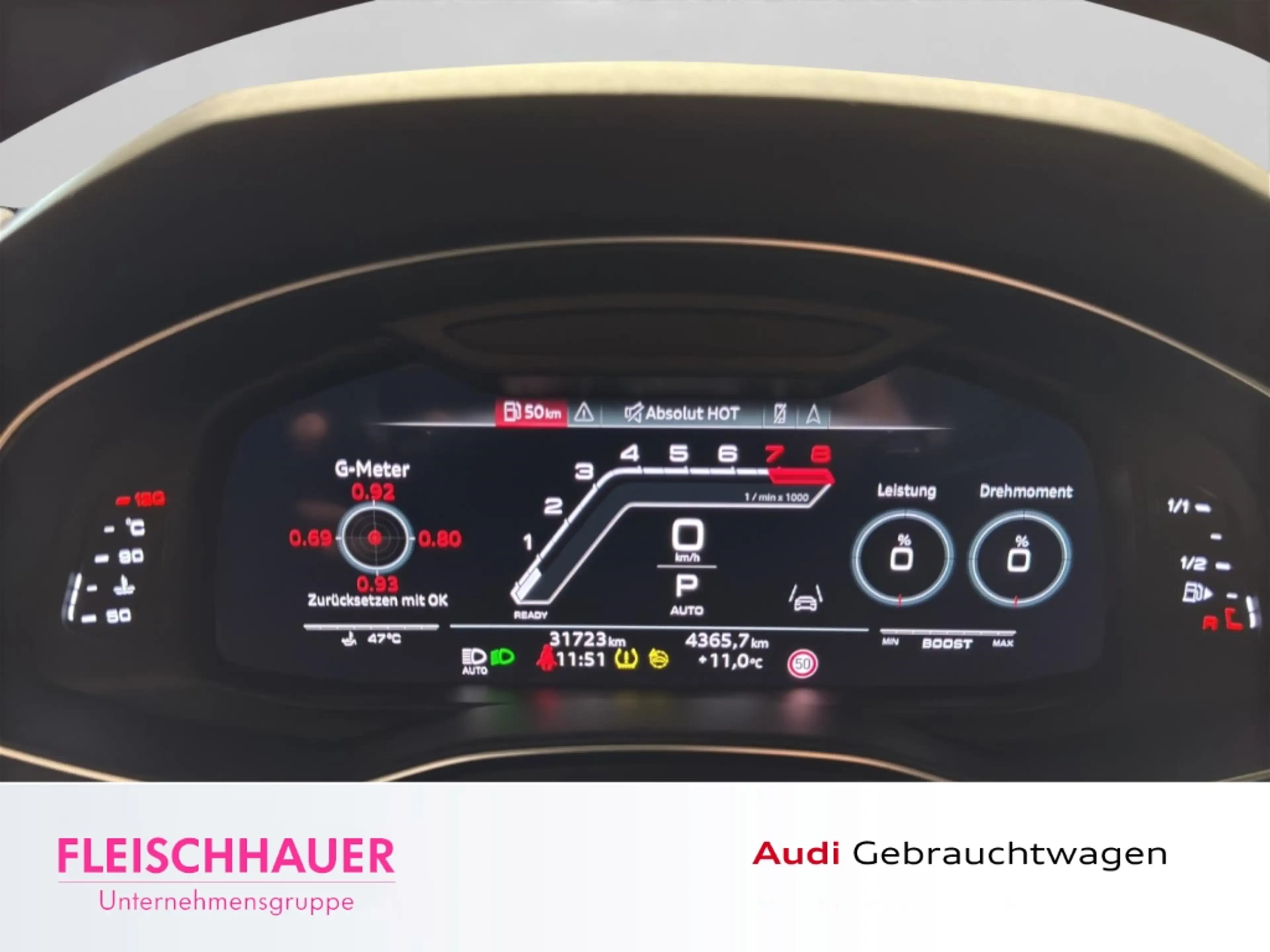 Audi RS7 4.0 TFSI quattro LED+360+PANO+HUD+ACC+RS-ABGAS+DYN — photo 11
