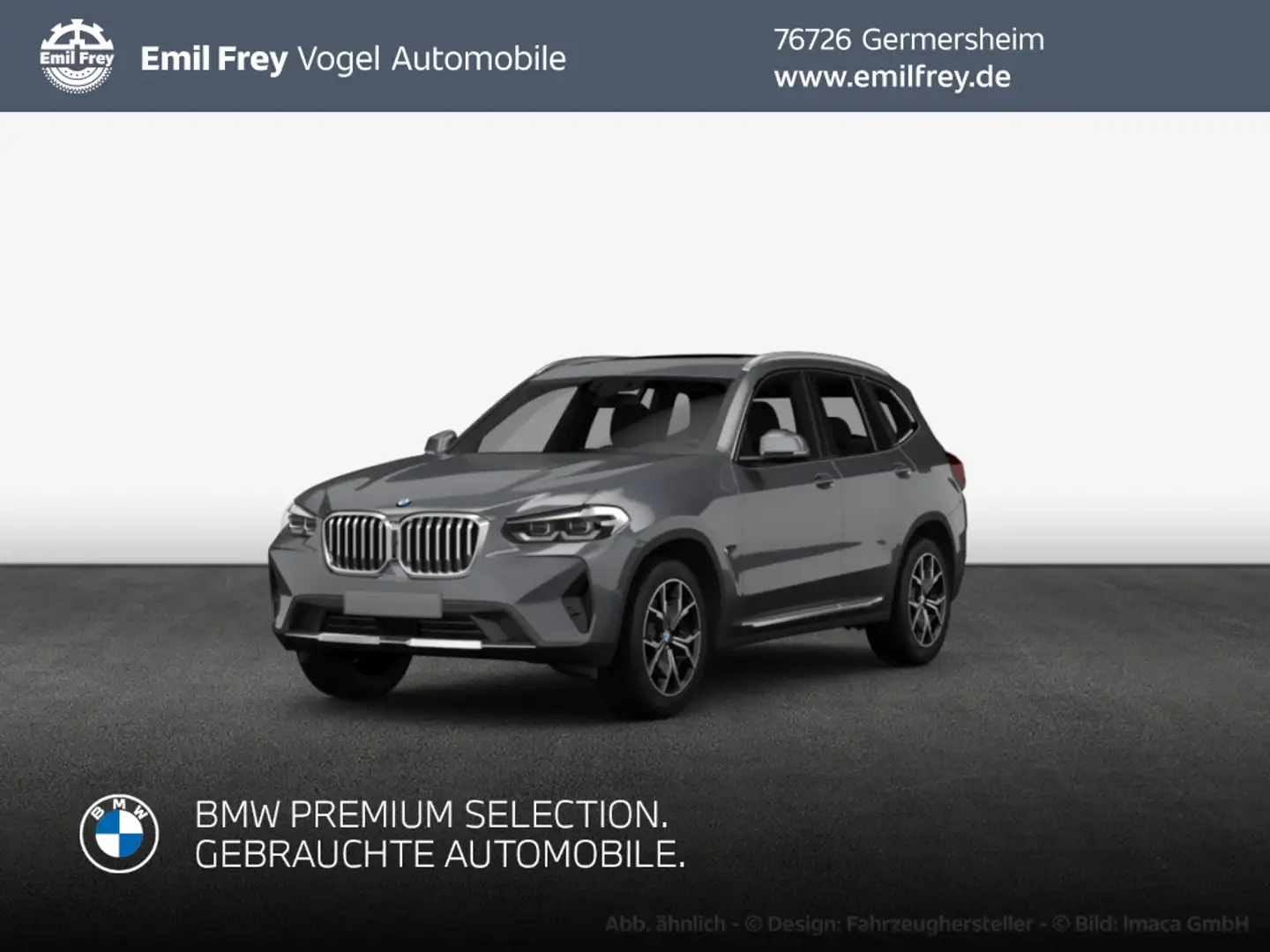 BMW X3 xDrive20d Aut. Luxury Line *HiFi*Navi* Gris - 1