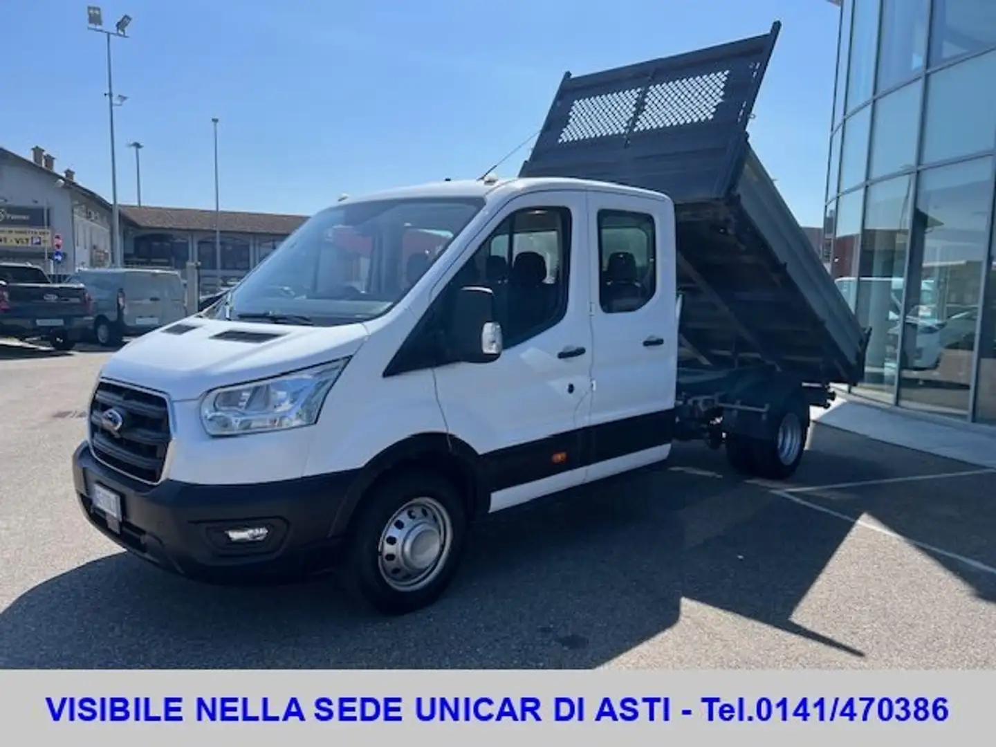 Ford Transit 350 2.0 TDCI MHEV 130 CV L3-RG D.C. Cass. Rib. Blanc - 1