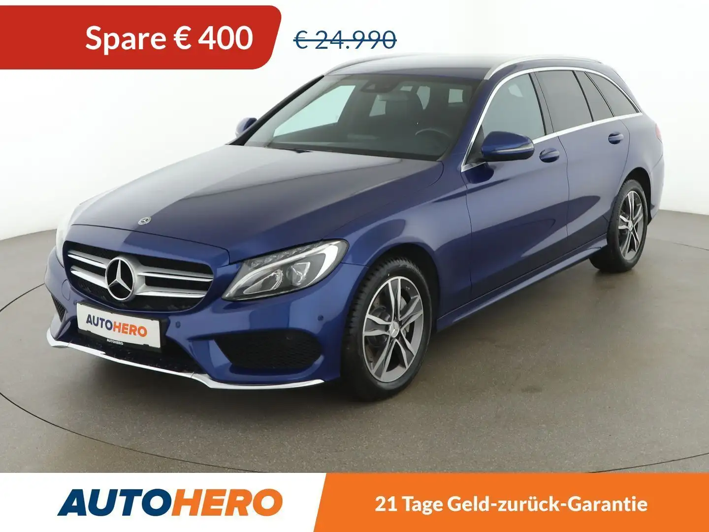 Mercedes-Benz C 220 C 220 d T 4Matic AMG Line Aut. *LED*NAVI*TOT*AHK* Bleu - 1
