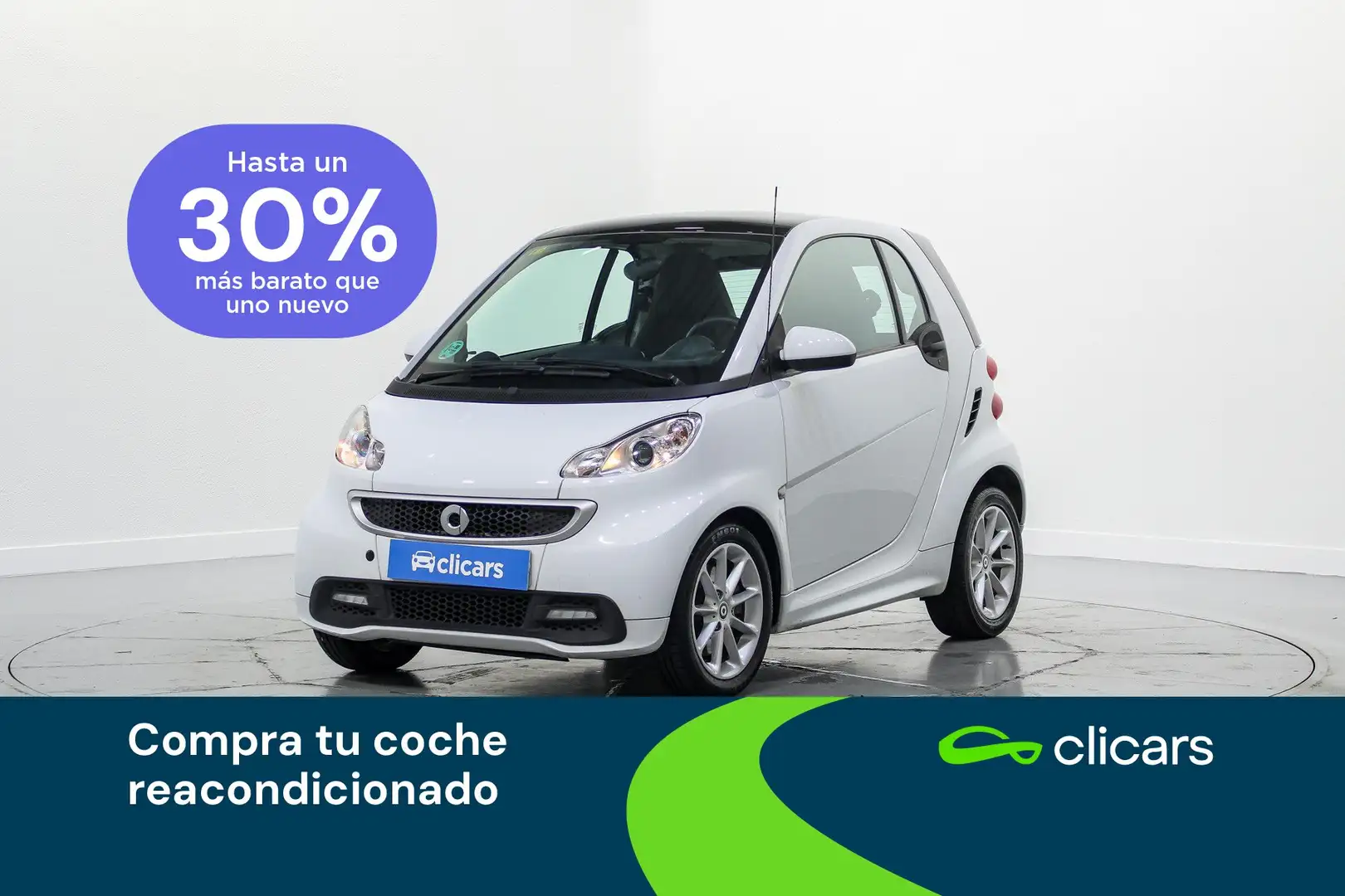 smart forTwo Coupé 52 mhd Passion Aut. Blanco - 1