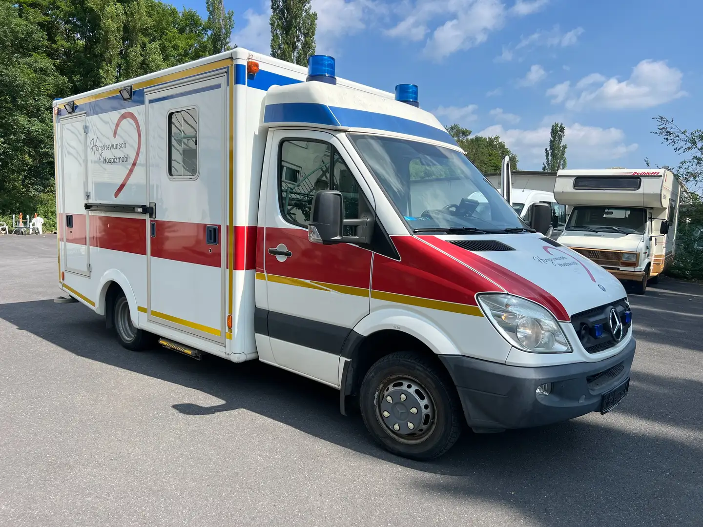 Mercedes-Benz Mercedes-Benz Sprinter Krankenwagen TÜV NEU, Blanc - 2