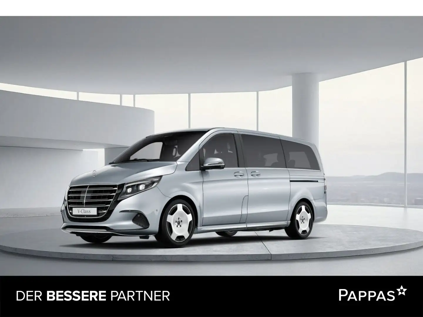 Mercedes-Benz V 300 d 4MATIC EXCLUSIVE Lang Airm Distr Navi Silber - 1