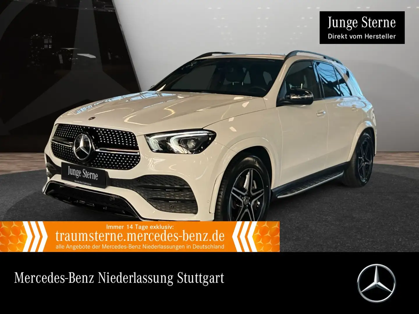 Mercedes-Benz GLE 350 e 4M AMG+NIGHT+AHK+LED+KAMERA+20"+SPUR+9G Weiß - 1