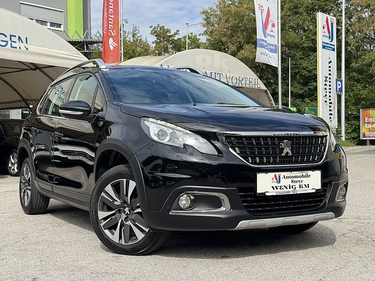 Peugeot 2008 1,6 BHDI 100 S&S Allure+Navi+Kamera+Teilleder Schwarz - 1