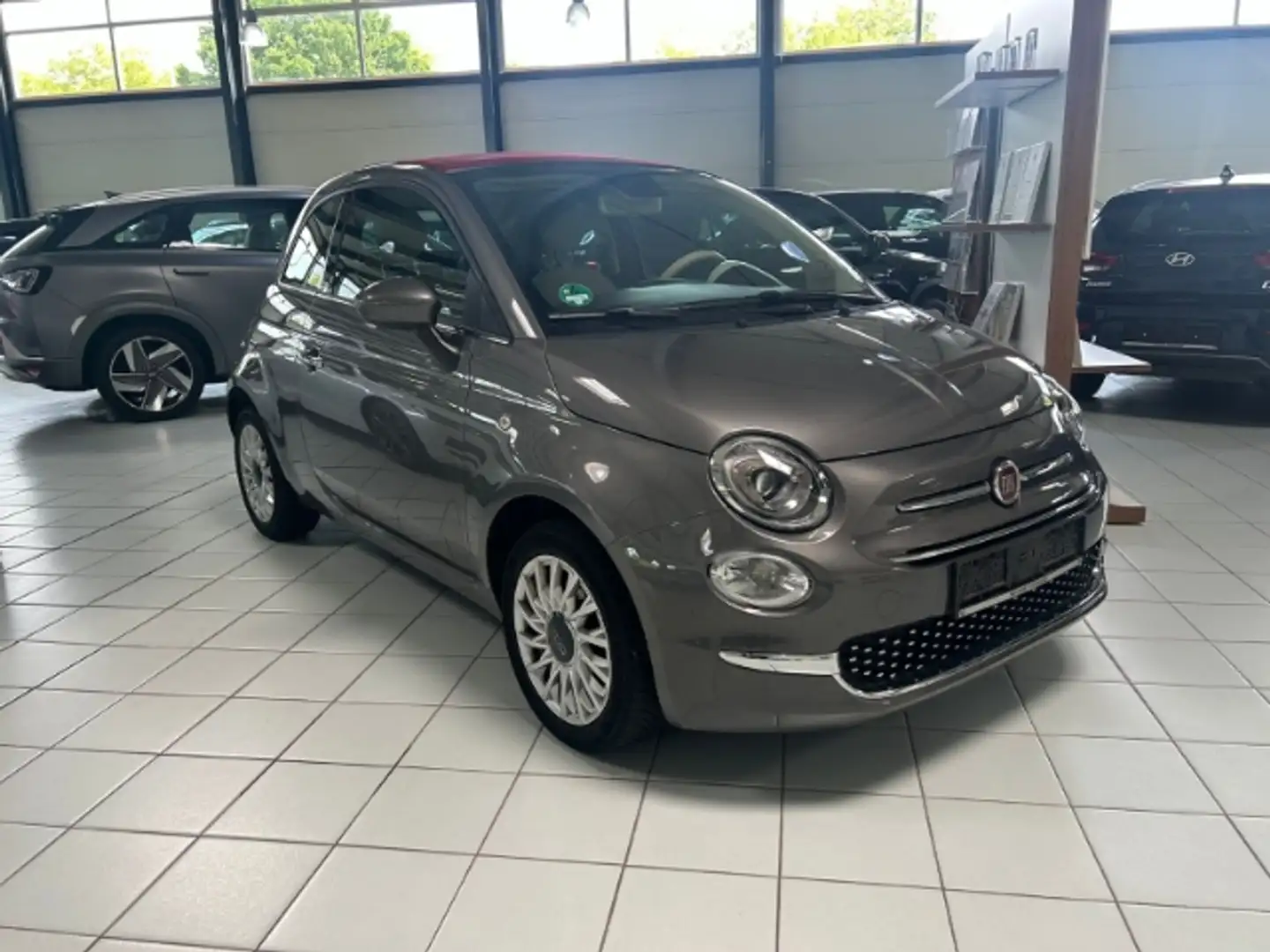Fiat 500C Fiat Lounge 1.2 8V Faltdach Apple CarPlay Android Gris - 1