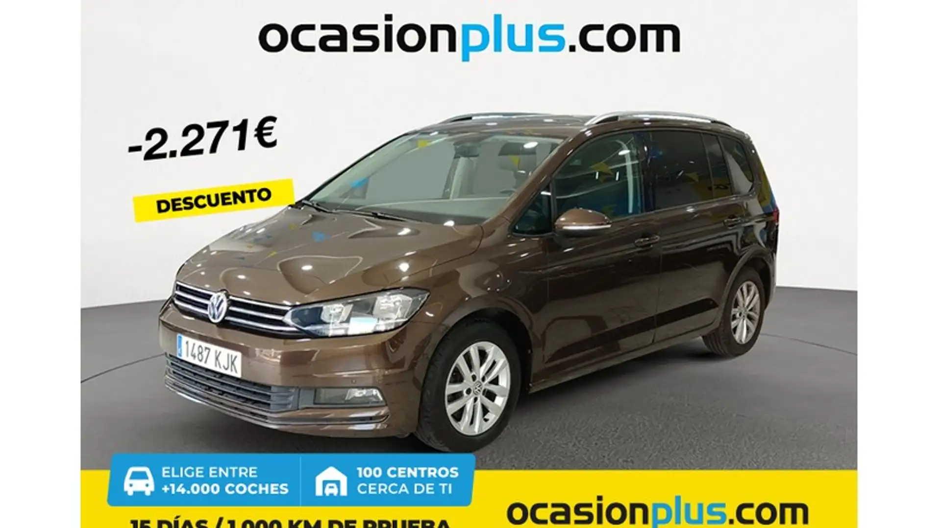 Volkswagen Touran 1.4 TSI BMT Advance DSG 110kW Brun - 1