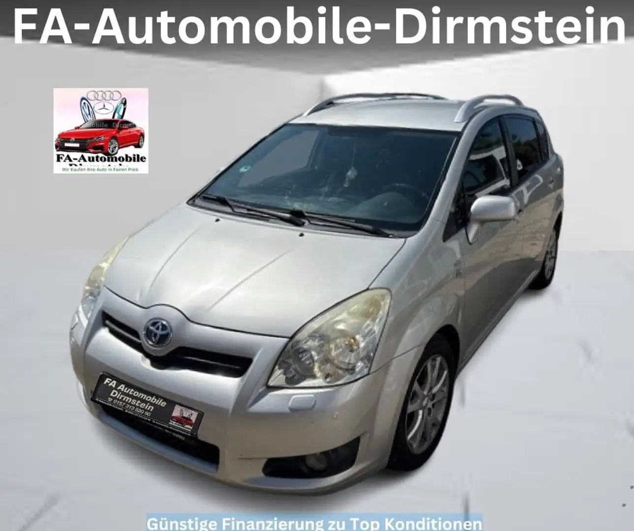 Toyota Corolla Verso 2.2D/ 7SITZER/KLIMA/CD/TÜV 04-26/ Silber - 2