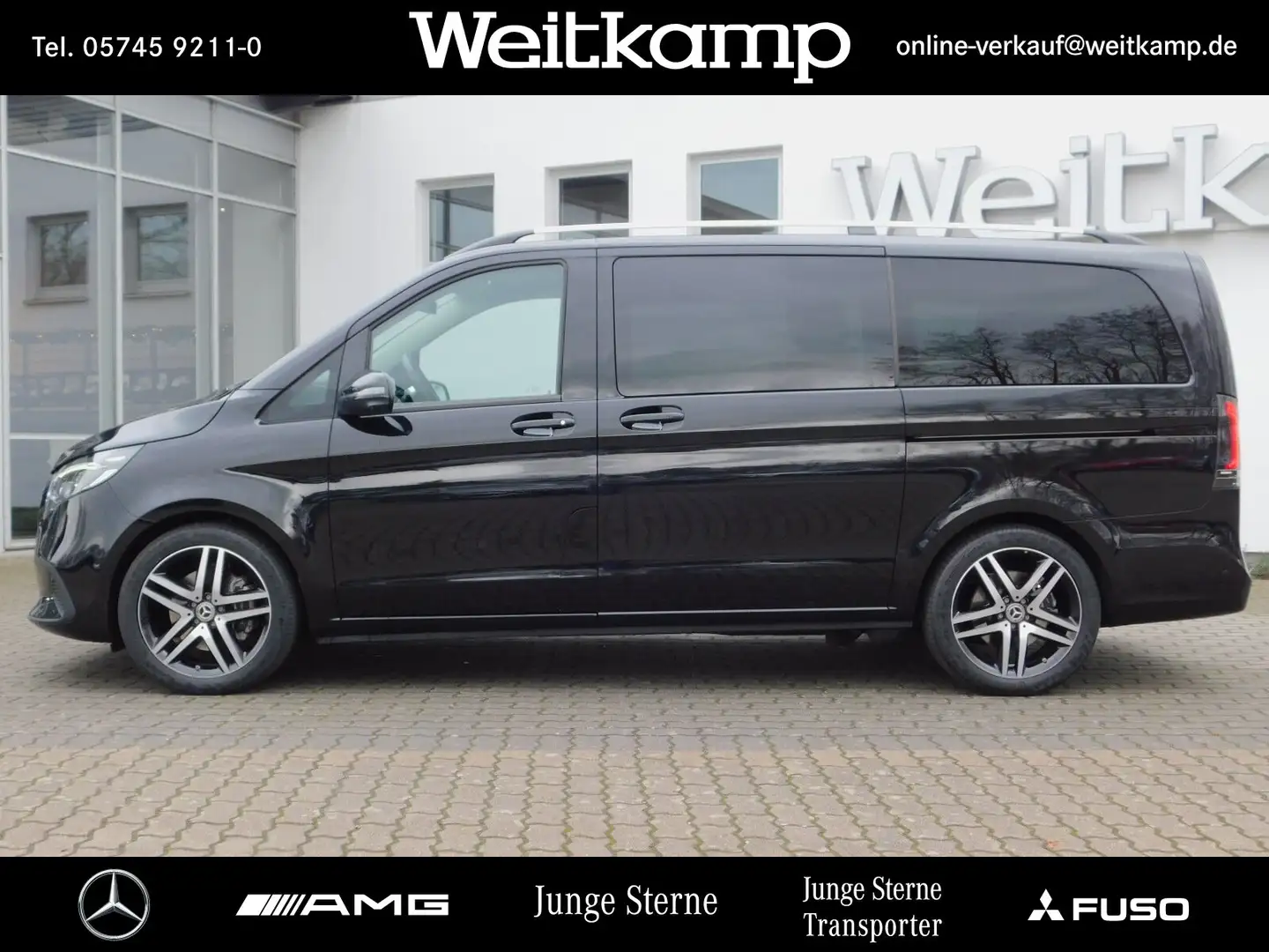 Mercedes-Benz V 250 V 250 d STYLE Lang MULTIBEAM+AHK+EL. TÜR+360°+ Schwarz - 2