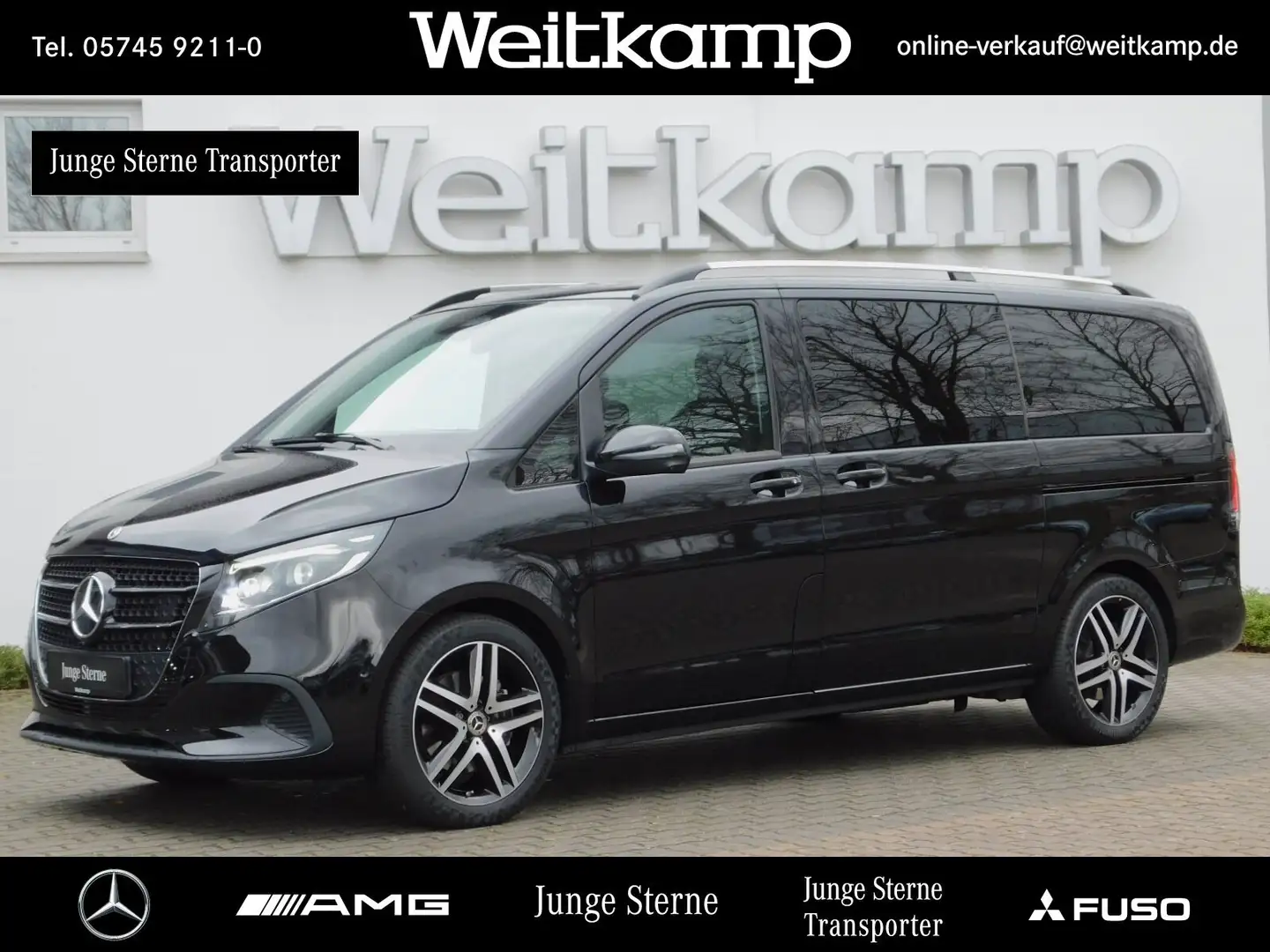 Mercedes-Benz V 250 V 250 d STYLE Lang MULTIBEAM+AHK+EL. TÜR+360°+ Schwarz - 1