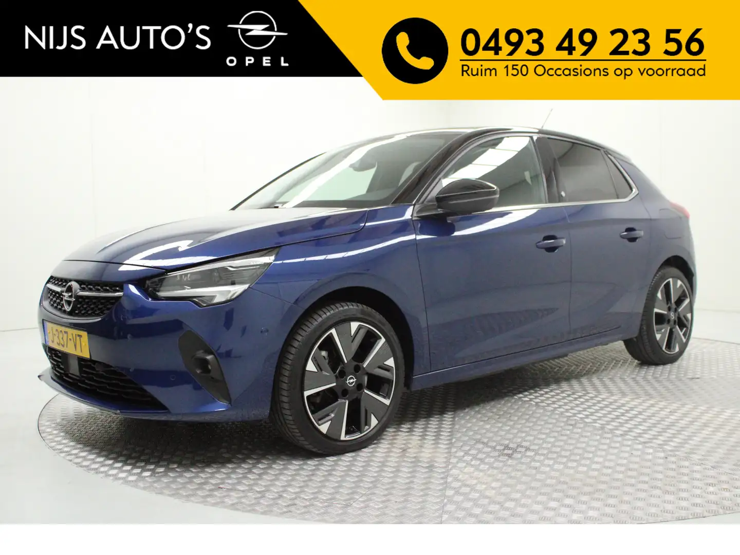Opel Corsa-e Elegance 50 kWh | full options | climate | leder | Bleu - 1