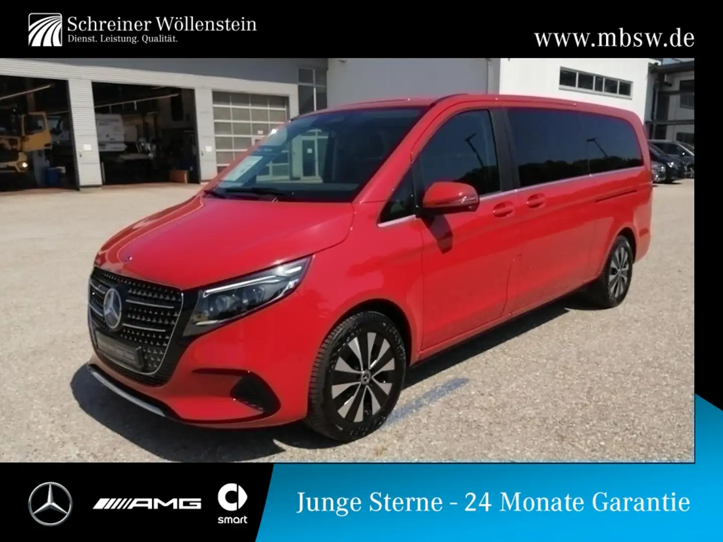 Mercedes-Benz V 250 d Avantgarde XL *MBUX*Navi*Distronic*360°* Rot - 1