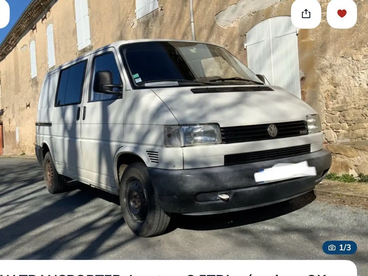 Volkswagen T4 Combi+TDI+102+Confort Blanc - 2