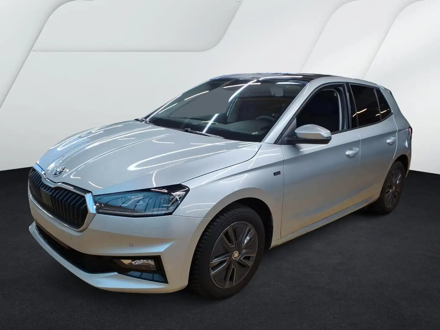 Skoda Fabia 1,0 TSI DSG Drive/Pdach/R-Kam/LED/Navi/PDC Zilver - 1