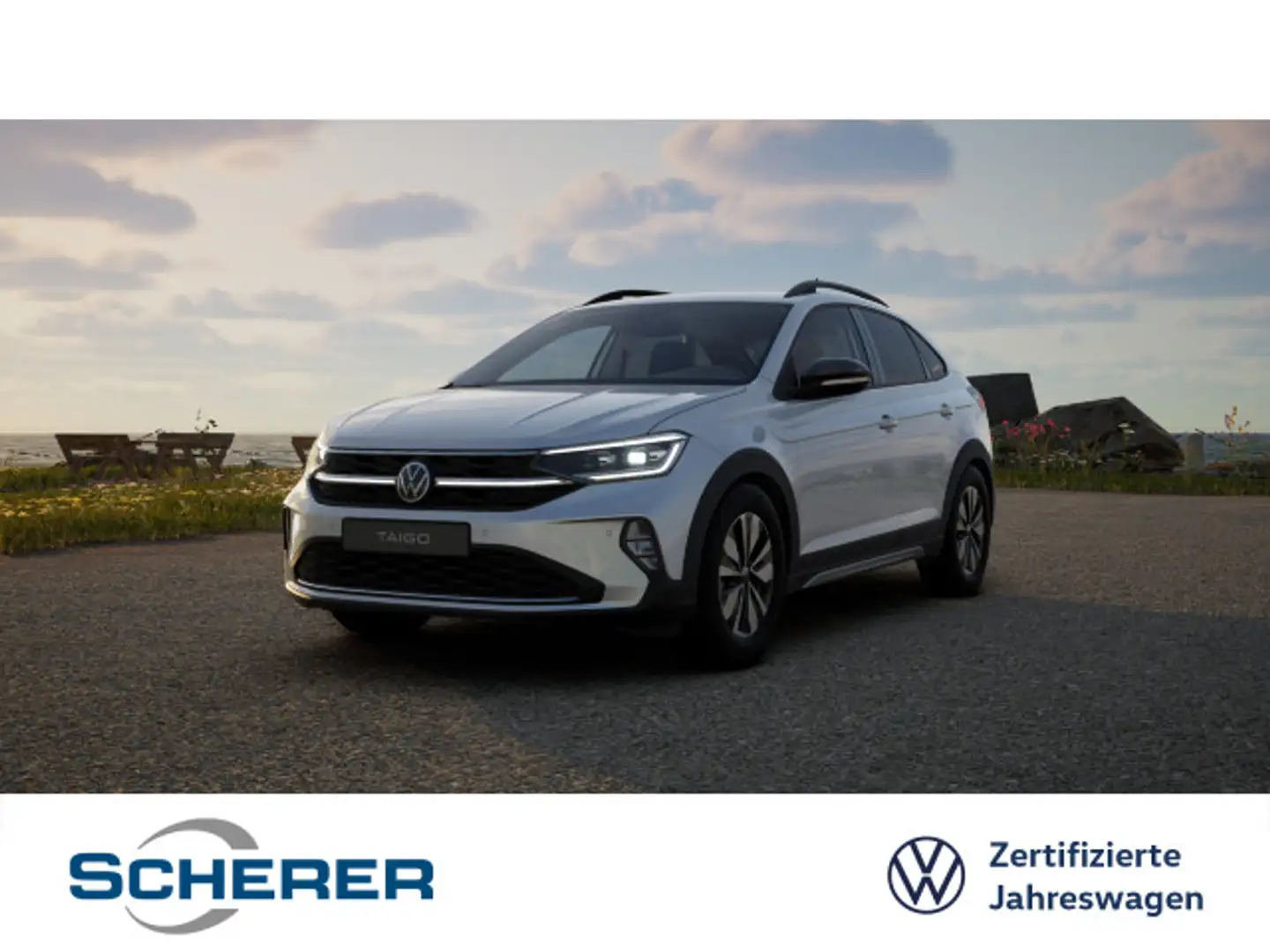 Volkswagen Taigo Goal 1.0 TSI DSG 5J Garantie ACC MATRIX NA Silber - 1