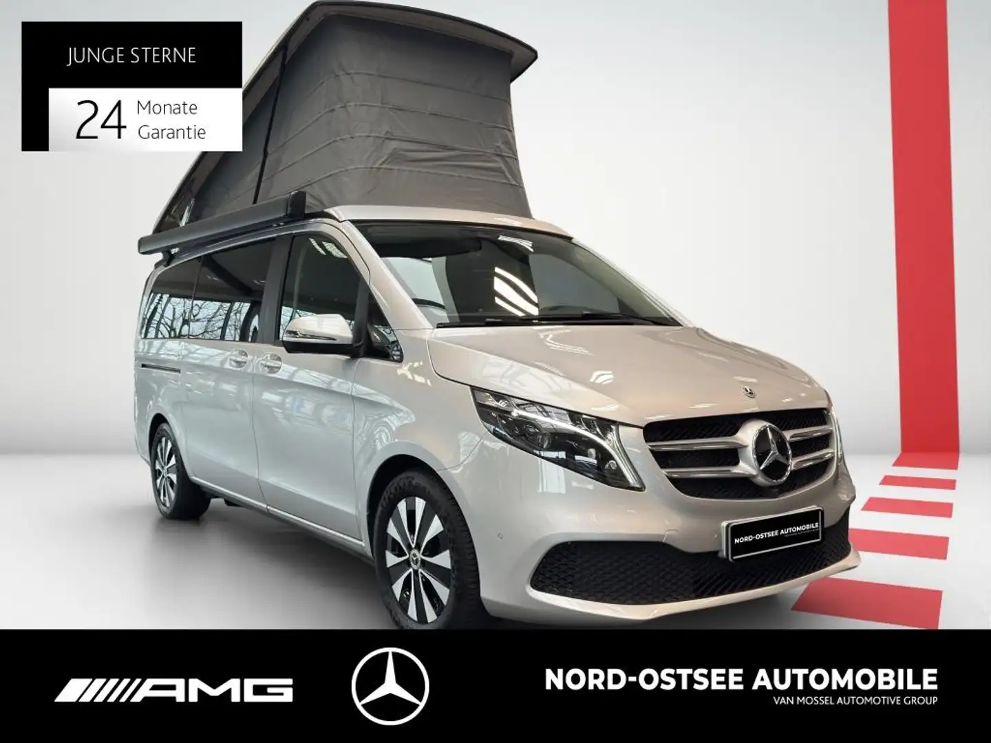 Mercedes-Benz Marco Polo V 250 EDITION 360 AHK AUT Akustikglas Silber - 2