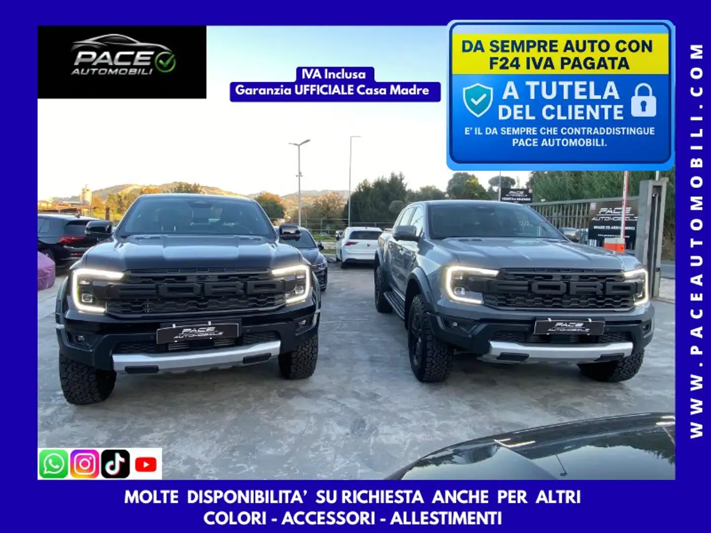 Ford Ranger Raptor 2.0 4WD RAPTOR KAMERA 360 5 POSTI -N1- PELLE FULL Nero - 1