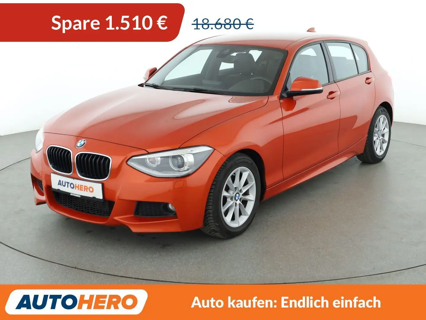 BMW 125 125i M Sport Aut.*NAVI*BI-XENON*TEMPO*PDC*SHZ* Orange - 1