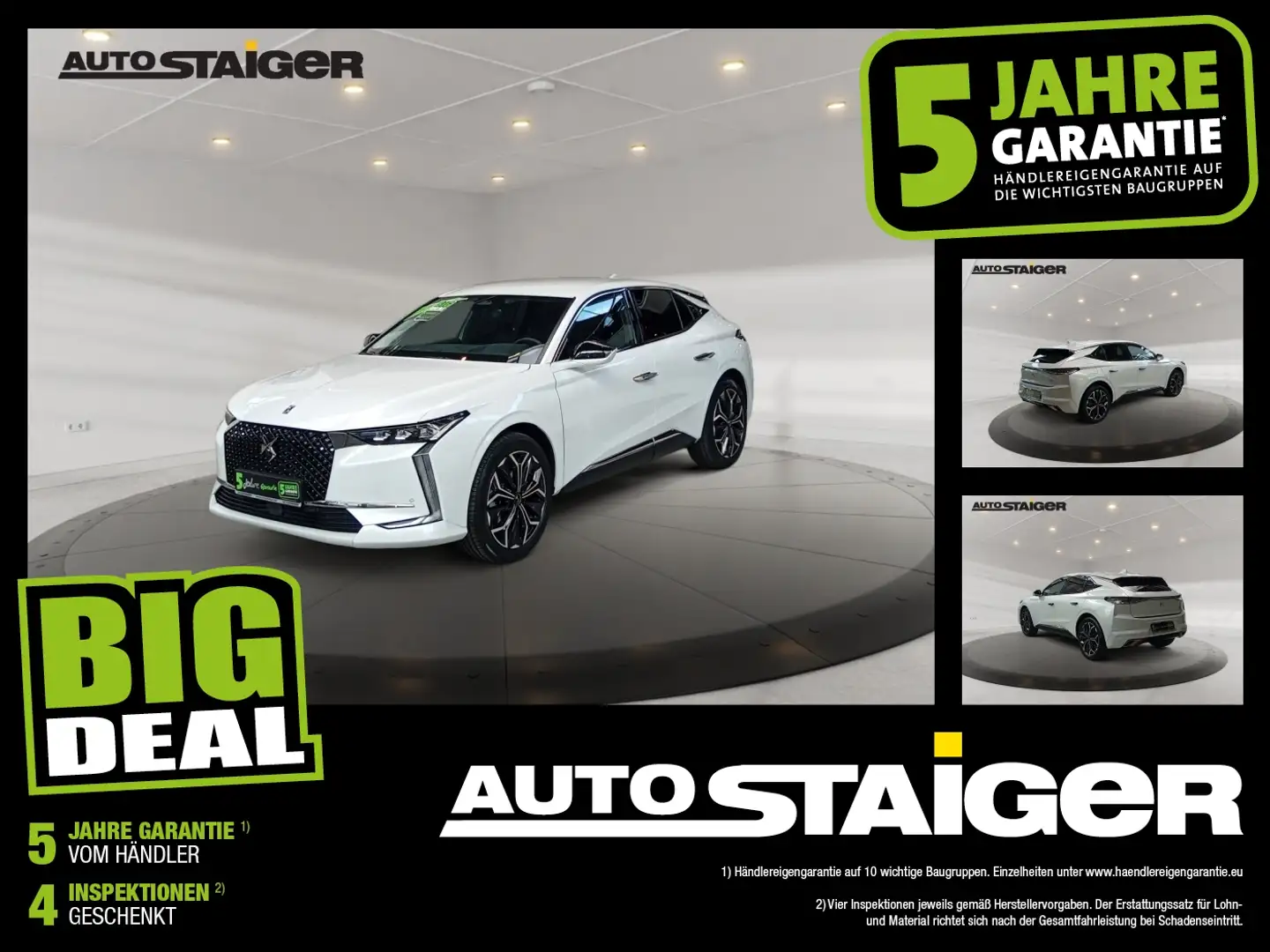 DS Automobiles DS 4 DS4 1.2 PureTech 130 S&S Rivoli SHZ+2xKlima+PDC Weiß - 1