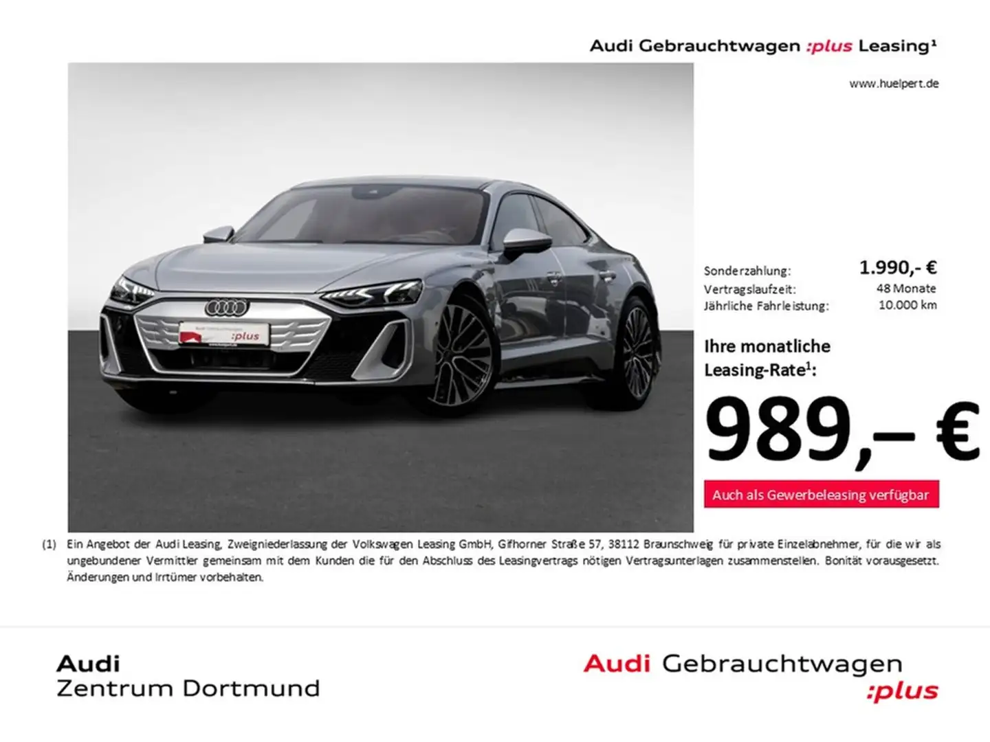 Audi e-tron GT quattro PANO B&O 360°CAM ACC LM20 Silber - 1