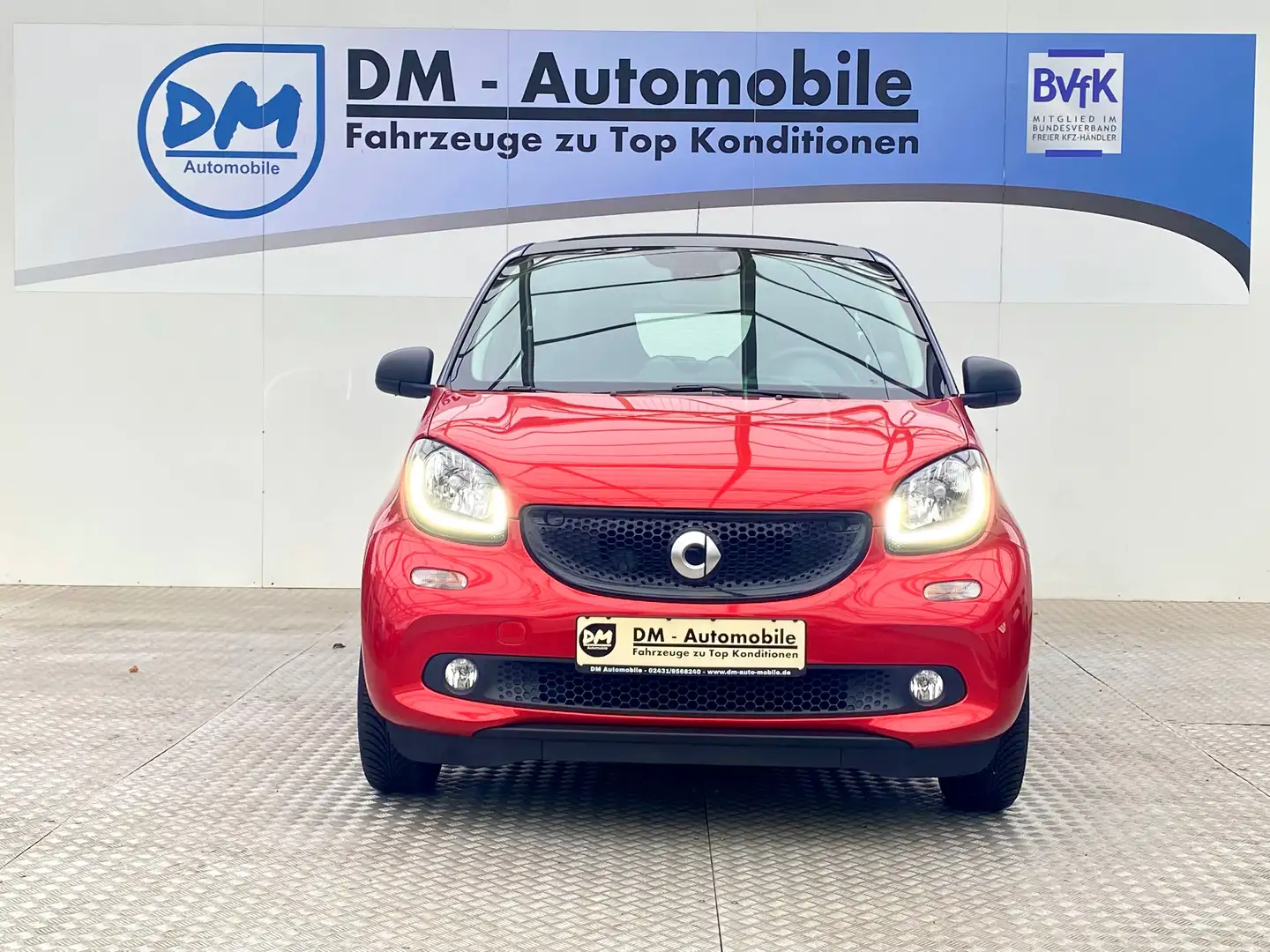 smart forFour 0.9 Passion Faltdach Sitzheizung Klimaauto PDC JBL Rouge - 2