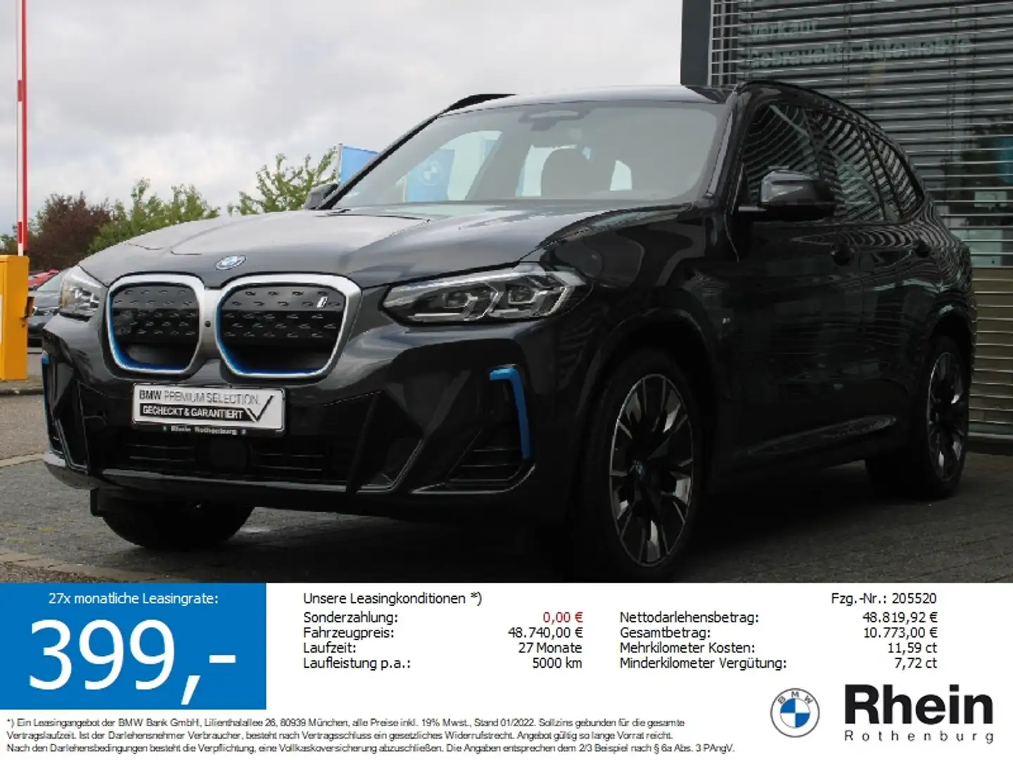 BMW iX3 M Sport AHK HeadUp ACC Harman Cam Memory SH Grau - 1