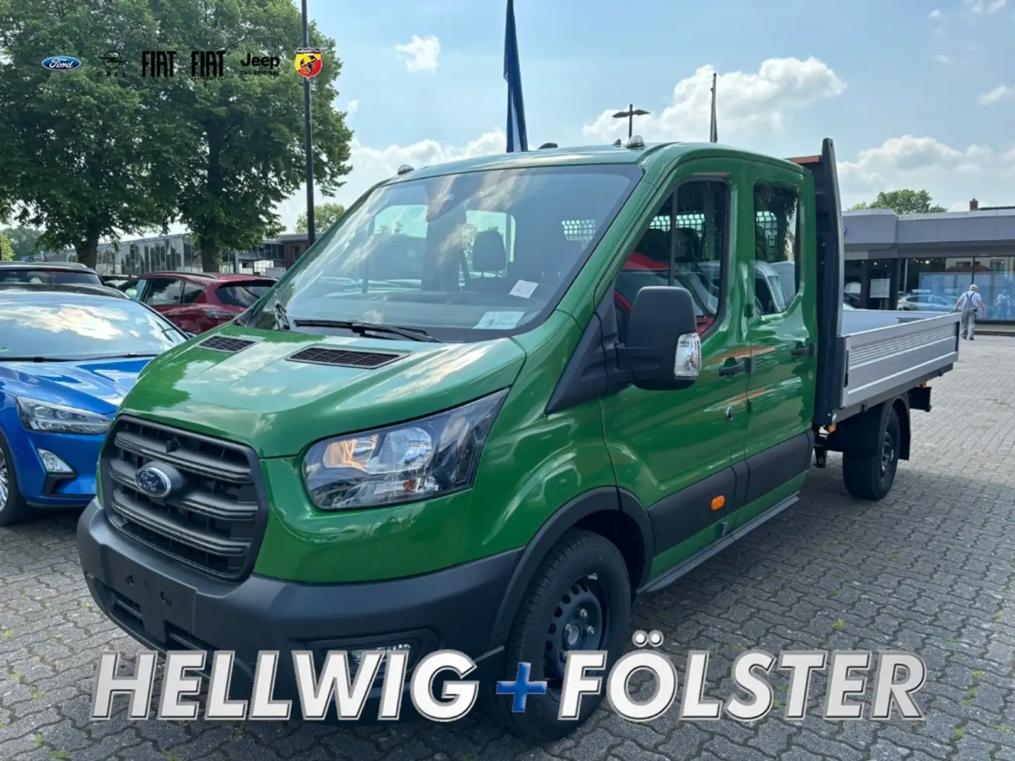 Ford Transit PRITSCHE DOKA TREND 350 L4  AHK / STANDHEIZUNG / G Groen - 1