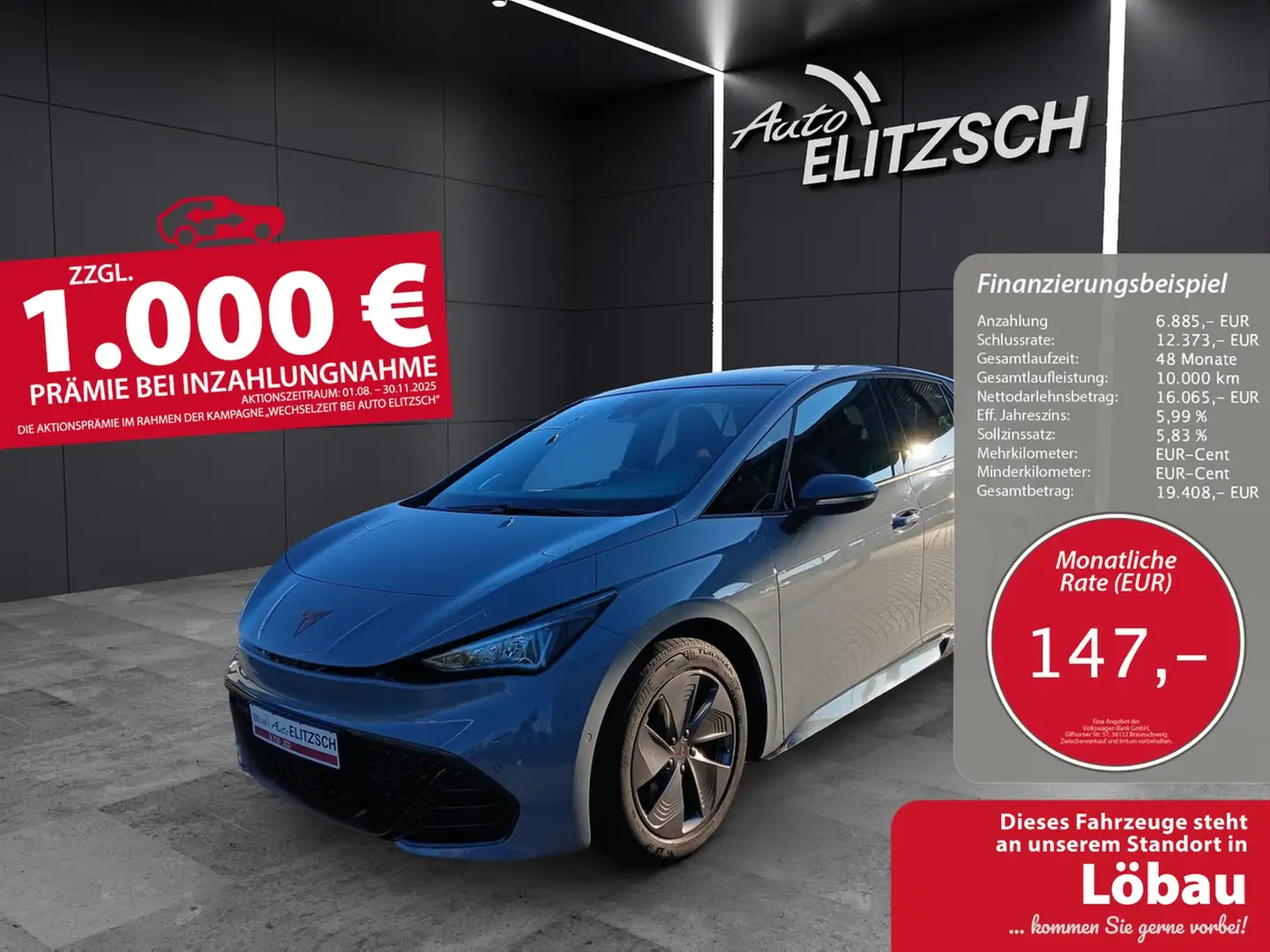 CUPRA Born LED Navi Pano ACC RFK 18" Grau - 1