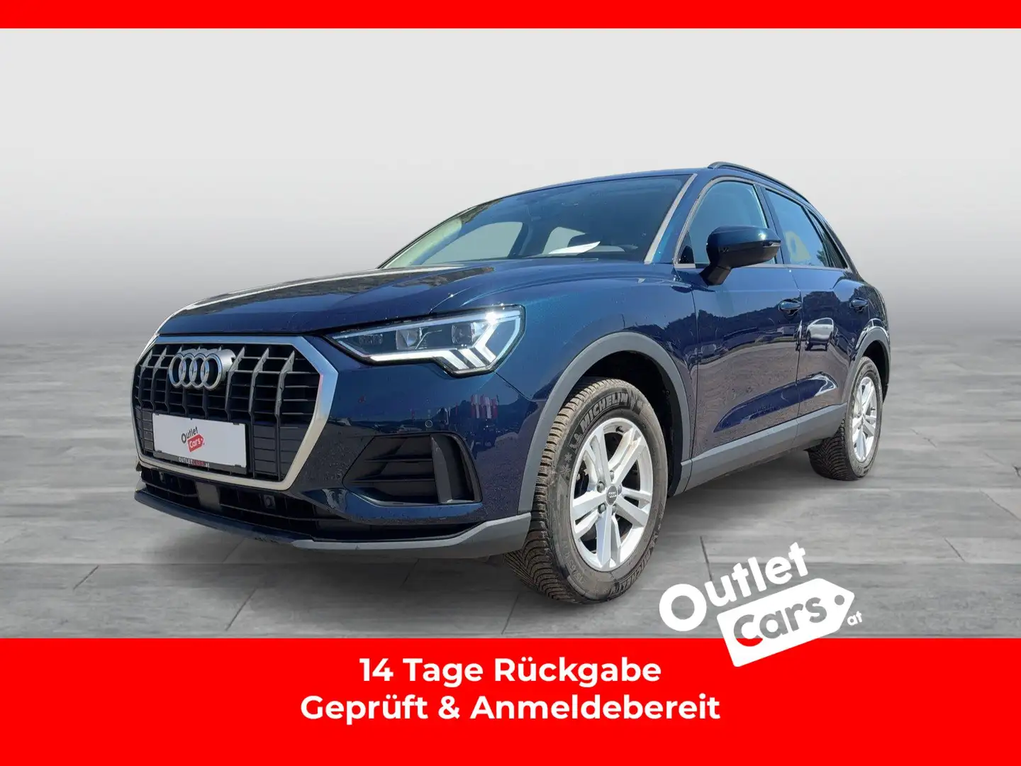 Audi Q3 35 2.0 TDI LED+LEDER+NAVI+RADAR+RFK+Virtual Blau - 1