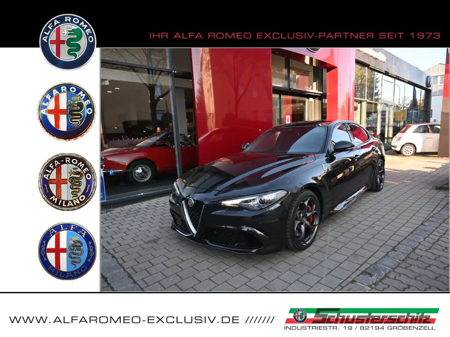 Alfa Romeo Giulia GIULIA QUADRIFOGLIO U-FREI CARBON KD NEU Fekete - 1