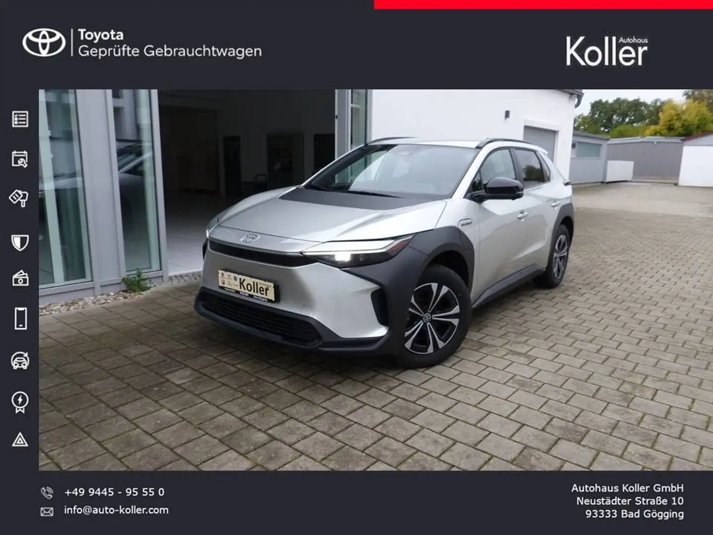 Toyota bZ4X Comfortpaket FWD Navi Kamera SHZ el.Heckkl. Silber - 1