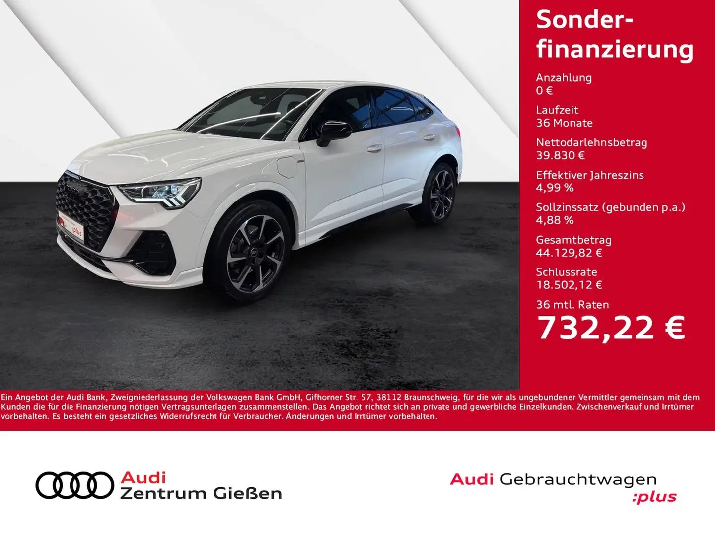 Audi Q3 Sportback 45 TFSI e S line Black Assistenzpaket... Weiß - 1
