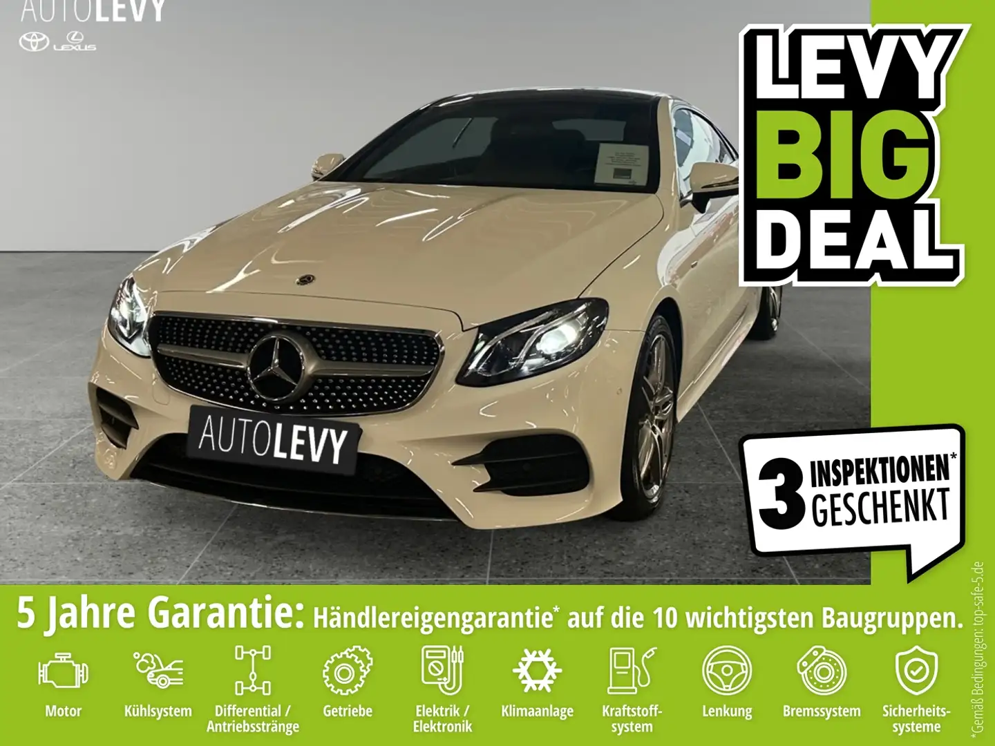 Mercedes-Benz E 220 d AMG Line 4Matic +Pano+LED+Softclose+ White - 1