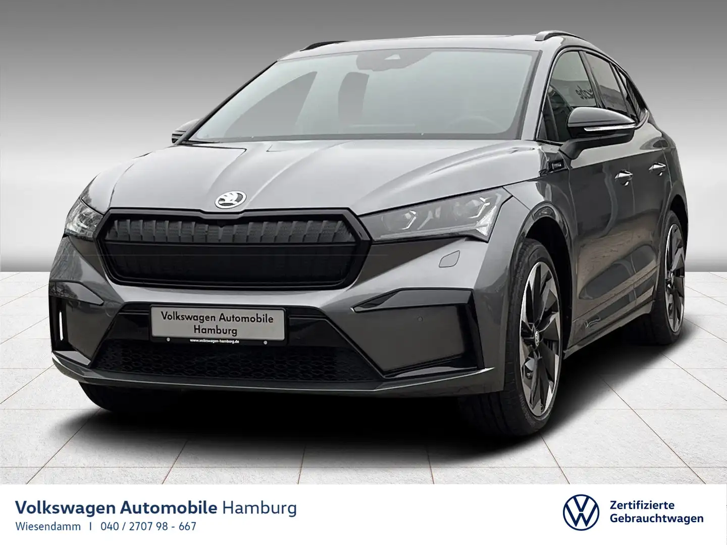 Skoda Enyaq iV 80 Sportline WÄRMEPUMPE/PANO/AHK/KAMERA Grau - 1