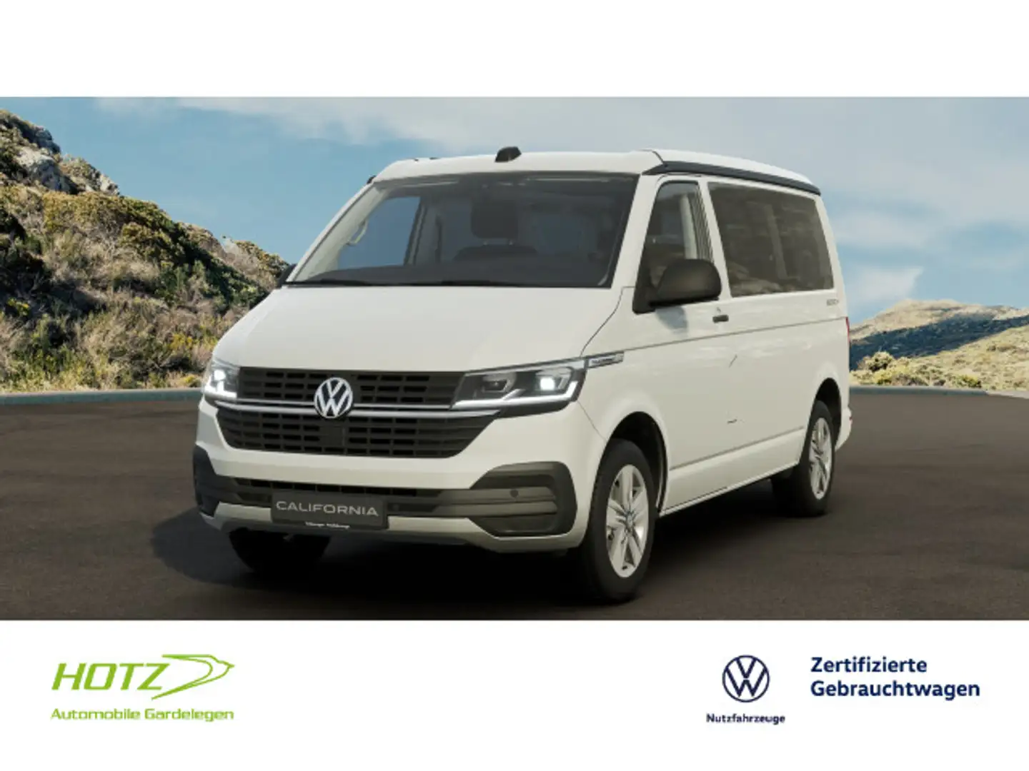 Volkswagen T6.1 California 2.0 TDI SCR DSG Beach Camper Auf Weiß - 1