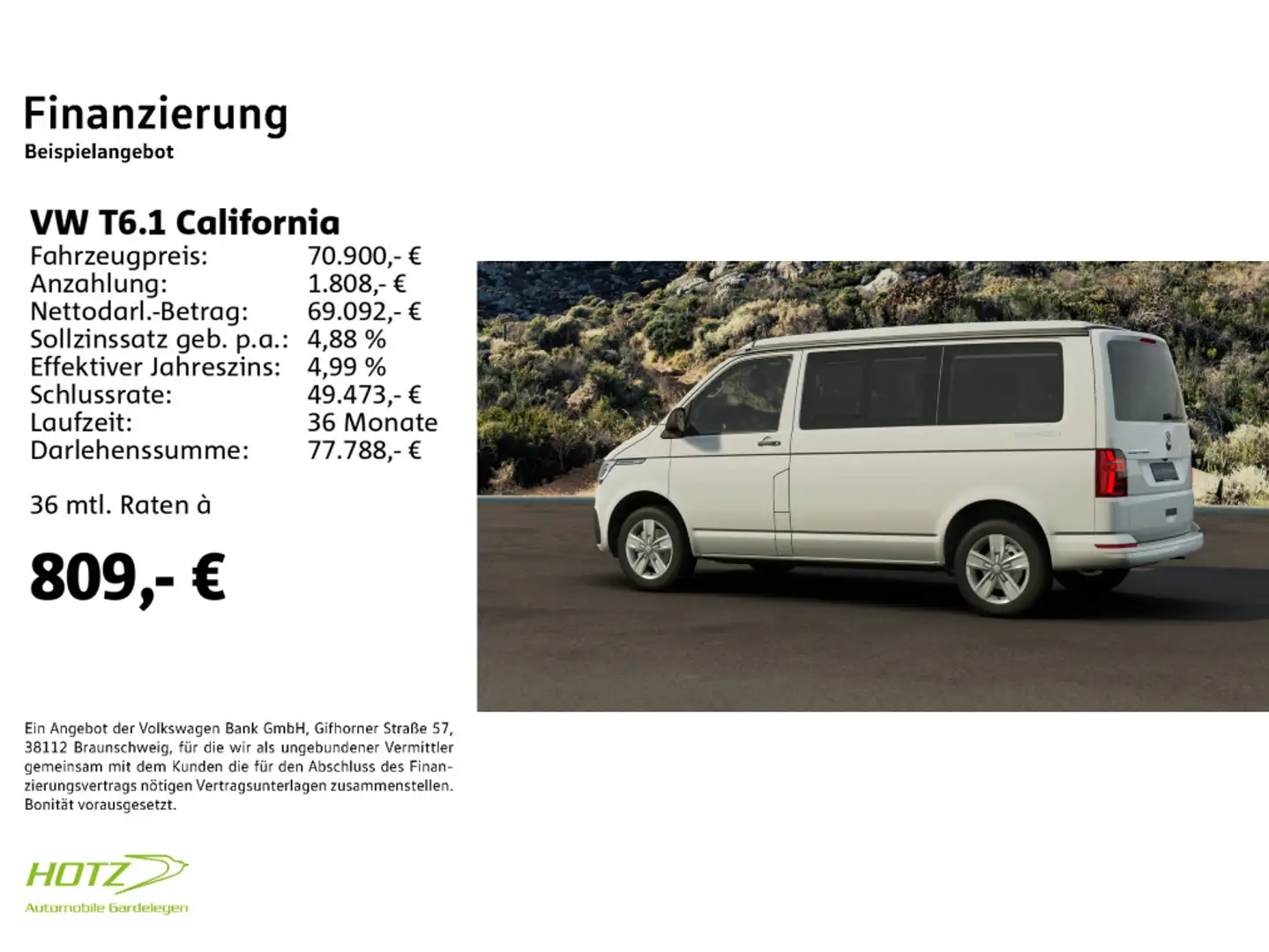 Volkswagen T6.1 California 2.0 TDI SCR DSG Beach Camper Auf Biały - 2