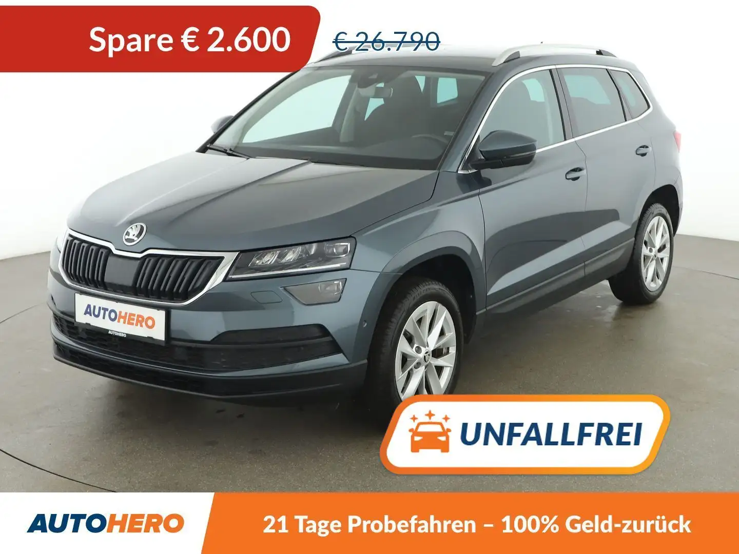 Skoda Karoq 1.5 TSI ACT Style 125 *LED*ACC*SPUR*TOT*CAM*AHK* Grijs - 1