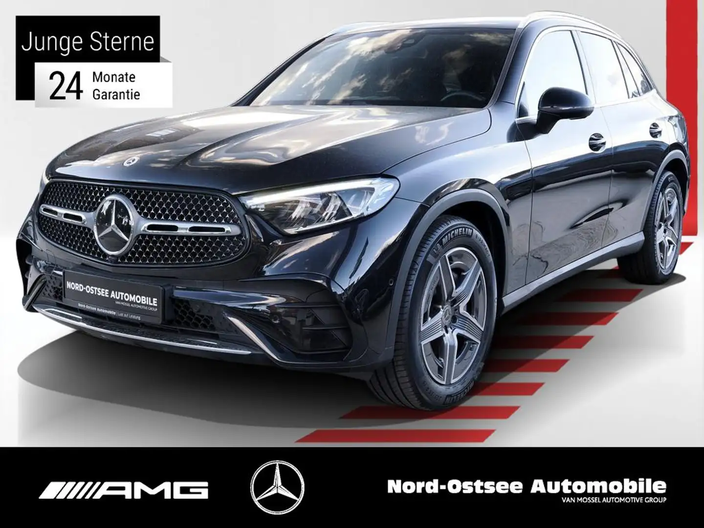 Mercedes-Benz GLC 300 d 4M AMG KAMERA AHK DISTRONIC KEYLESS Schwarz - 1